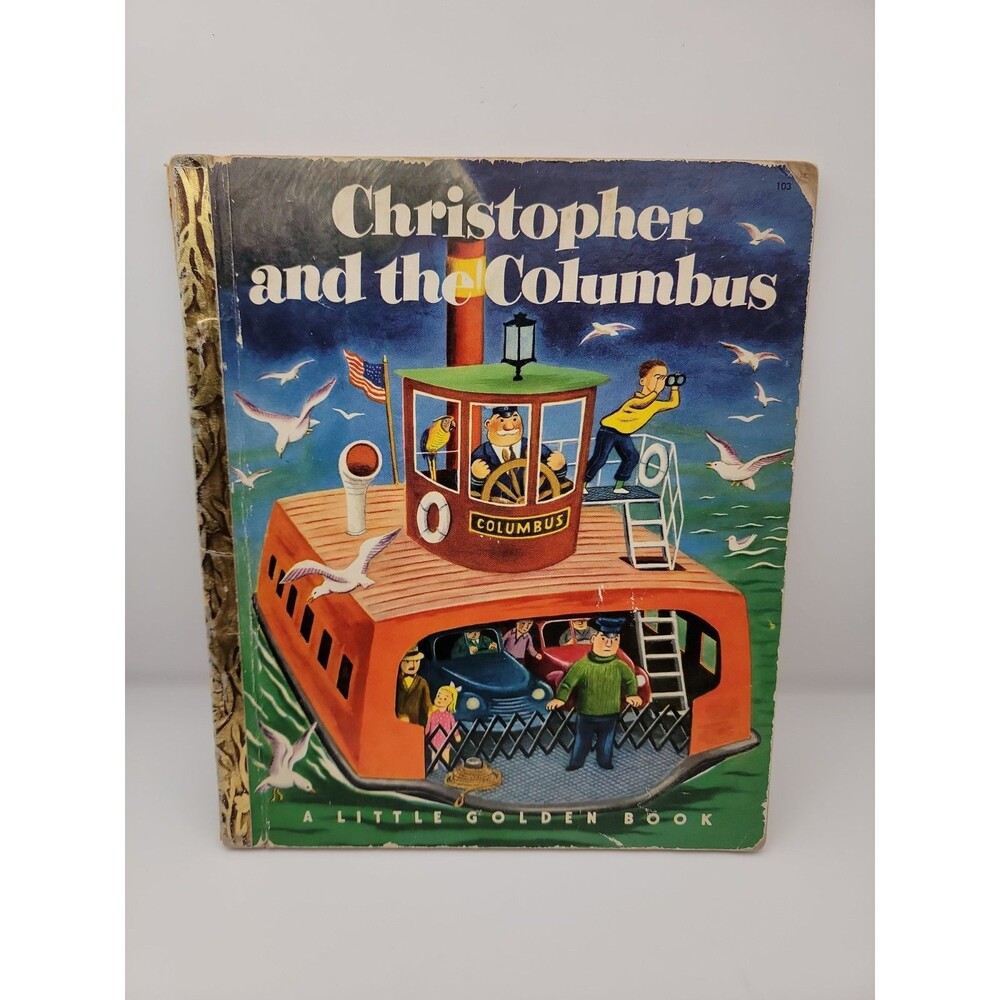 Vintage Christopher and the Columbus Little Golden Book